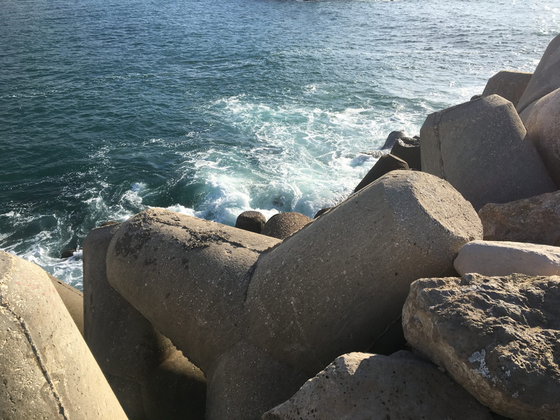 nazaré, portugal, scenics - nature, day, ocean, rock formation, rock - object, no people, outdoors, coast, slate, land, high angle view, rubble, water