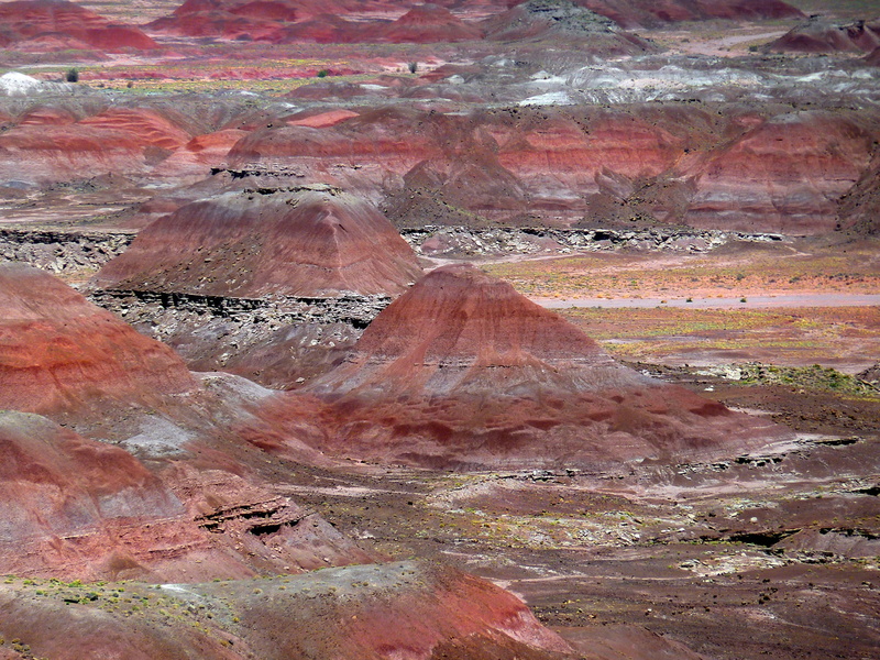 no people, rock - object, scenics - nature, Erosion, physical geography, textured, day, non-urban scene, 720P, formation, painted desert, rock formation
