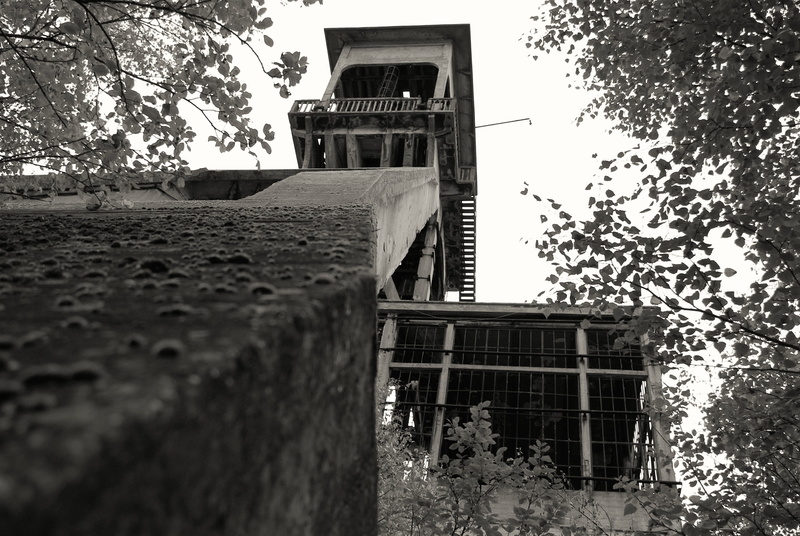 low angle view, building, commodity, nature, mine, promotion, huge, industry, wall - building feature, built structure, outdoors, city, underground, brown coal