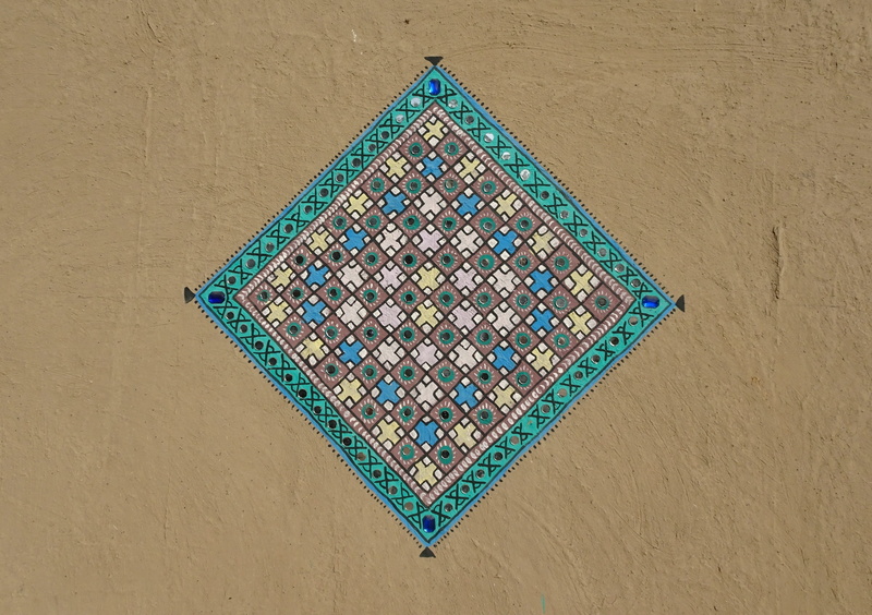indoors, no people, art and craft, geometric, geometric shape, pattern, shape, square shape, craft, art, kachchh, still life, multi colored, high angle view