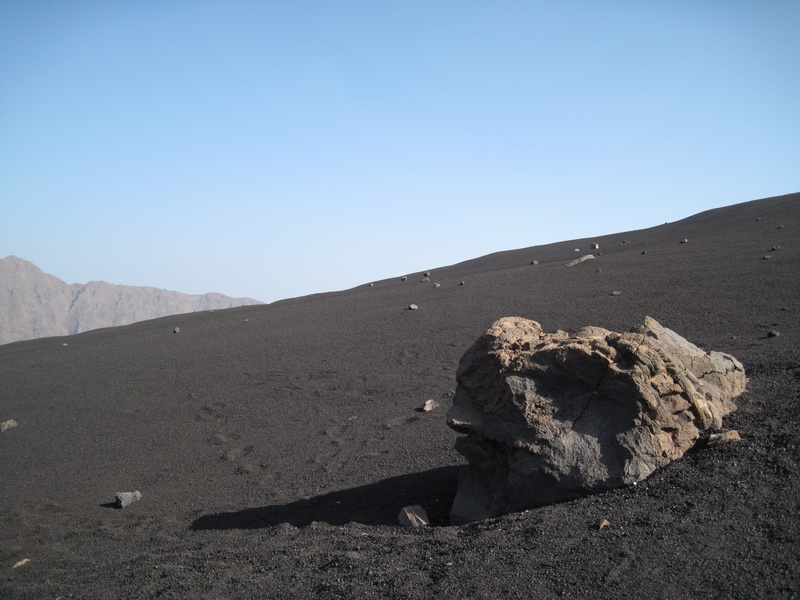 land, remote, nature, non-urban scene, day, tranquility, volcano, arid climate, no people, beauty in nature, outdoors, lava sand, volcanic, mountain, clear sky