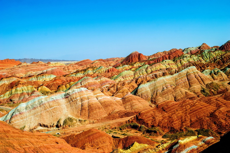 mountains, 2K, Park, Danxia, Zhangye, photo, China, nature
