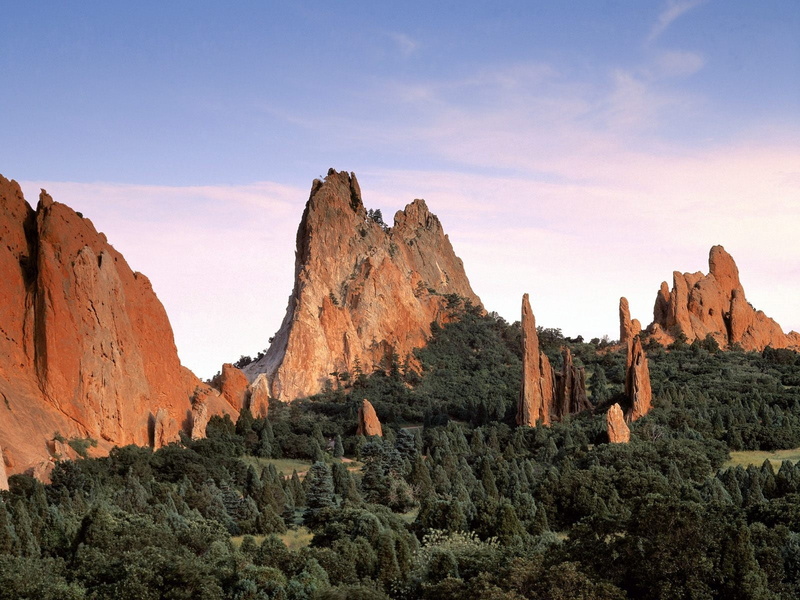 rock Formation, rock, famous Place, mountain, physical geography, colorado, sunset, national Landmark, no People, 720P, red, tourism, mountain Range, canyon
