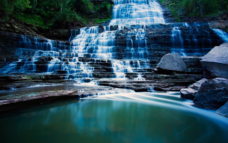 cascade, Ontario, waterfall, 4K, Hamilton, Albion Falls