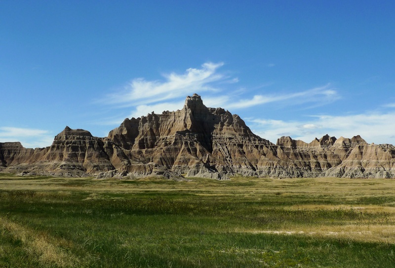 2K, rock - object, eroded, grass, sky, landscape, formation, cloud - sky, day, non-urban scene, rock formation, scenics - nature, tranquil scene, plant