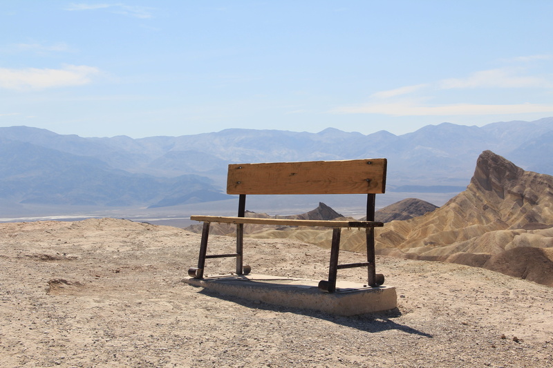 landscape, scenics - nature, no people, outdoors, sunlight, non-urban scene, shadow, bank, usa, mountain range, wood - material, environment, seat, beauty in nature
