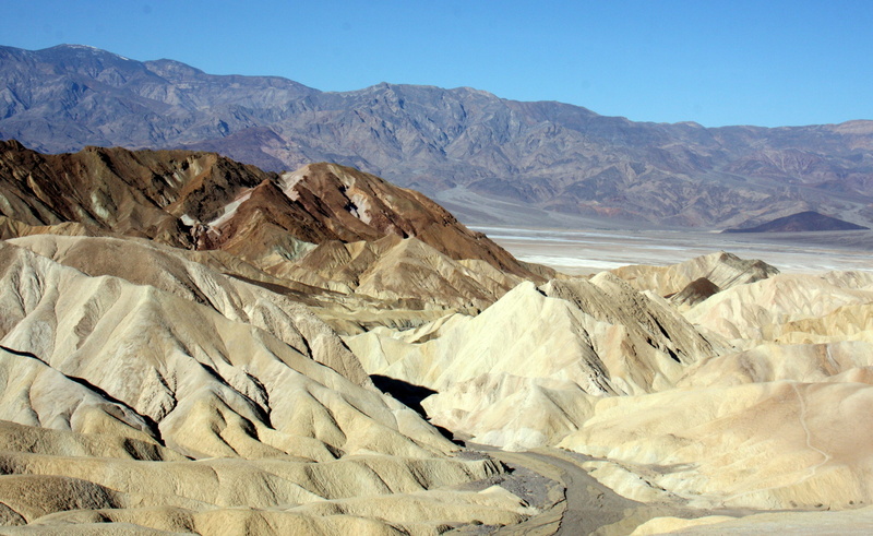 death Valley Desert, beauty in nature, zabriskie, Zabriskie Point, non-urban scene, dry, sky, physical geography, arid Climate, Death Valley, natural, tranquil scene