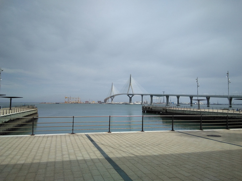 day, no people, cloud - sky, architecture, built structure, cadiz, water, travel, city, nature, la pepa bridge, sea, outdoors, footpath, nautical vessel