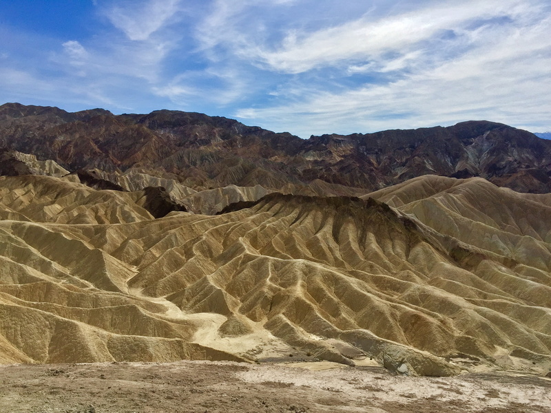 zabriskie point, united states, arid climate, california, nature, tranquil scene, environment, furnace creek, outdoors, formation, desert, non-urban scene
