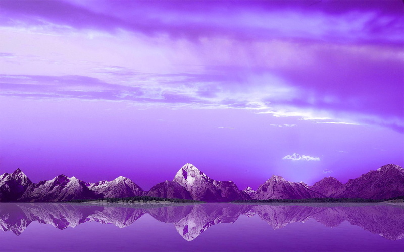 sky, reflection, nature, purple, heart, highlands, 1080P, highls, lake, water, nature and landscapes, painting, mountains, body