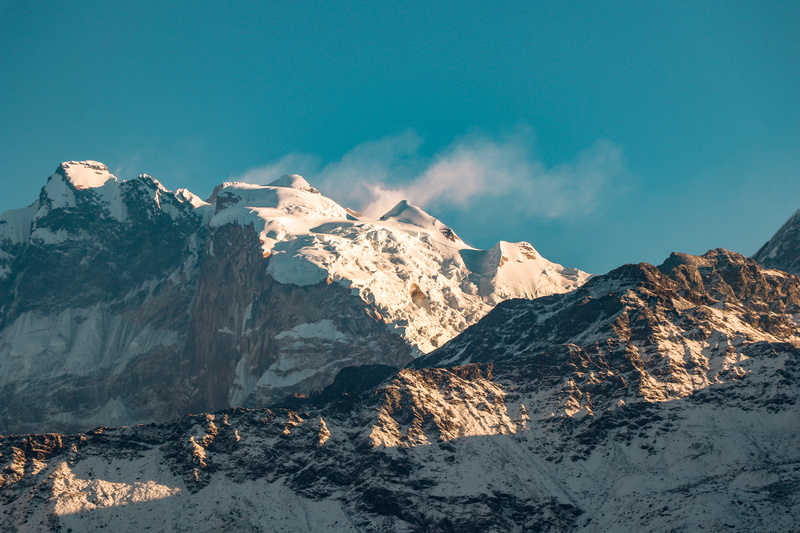 snow, formation, outdoors, cloud - sky, scenics - nature, cold temperature, mountain range, beauty in nature, nepal, tranquil scene, landscape, muktinath