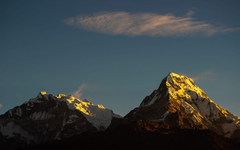 rock - object, mountain peak, nature, physical geography, landscape, 5K, hiking, nepal, mountain range, rock, outdoors, snowcapped mountain, power in nature