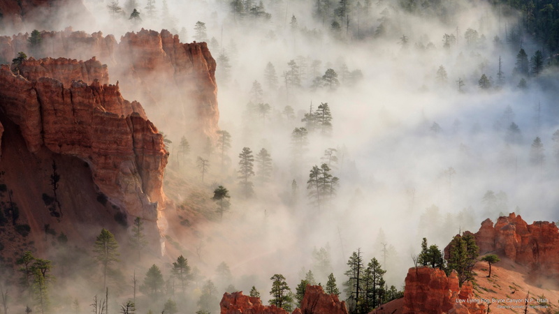 fog, lying, utah, low, 2K, National Parks, n, p, canyon, bryce