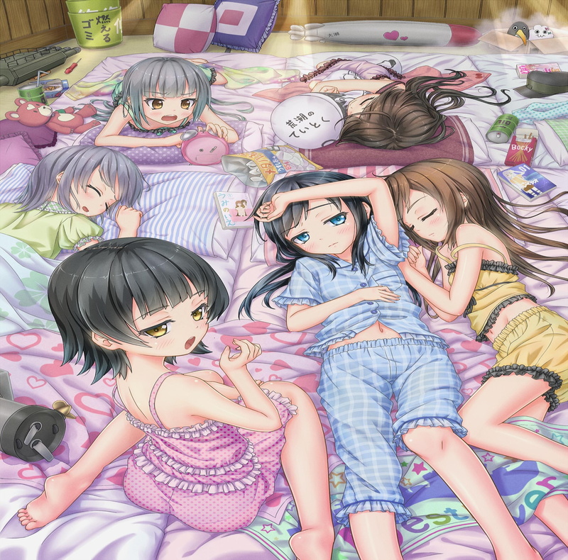 sleep, collection, anime, kantai, night, 1080P, game, girls