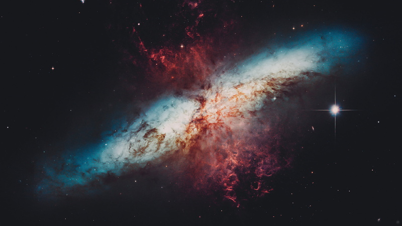 NASA, 2K, space, universe, Messier 82, galaxy