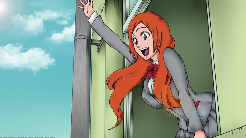 real people, human representation, sky, 1080P, Bleach, one person, male likeness, female likeness, representation, side view, Inoue Orihime, built structure