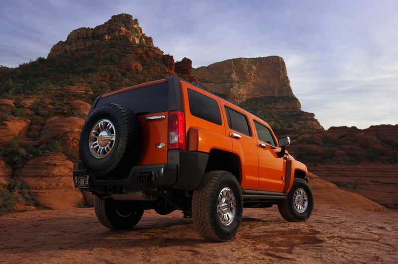 solid, rock formation, wheel, day, transportation, environment, motor vehicle, outdoors, rock, land, 1080P, hummer, land vehicle, car, no people, orange color