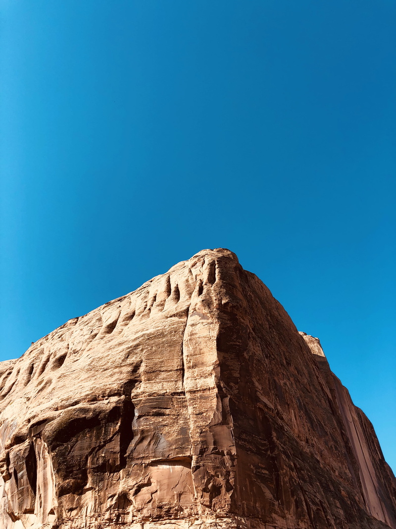 no people, moab, day, rock formation, outdoors, low angle view, 4K, cliff, sunlight, beauty in nature, rock - object, geology, united states, mountain