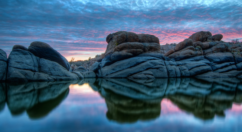 Michael Wilson, water, daytime, rock, Arizona, Watson Lake, body of water, body, formation, Prescott  AZ, sunrise  sunset, 4K, Watson-Lake, reflection