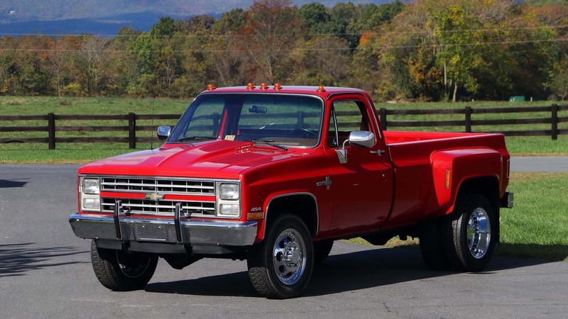 chevrolet, red, dually, 720P, truck, 1988, k30, pickup