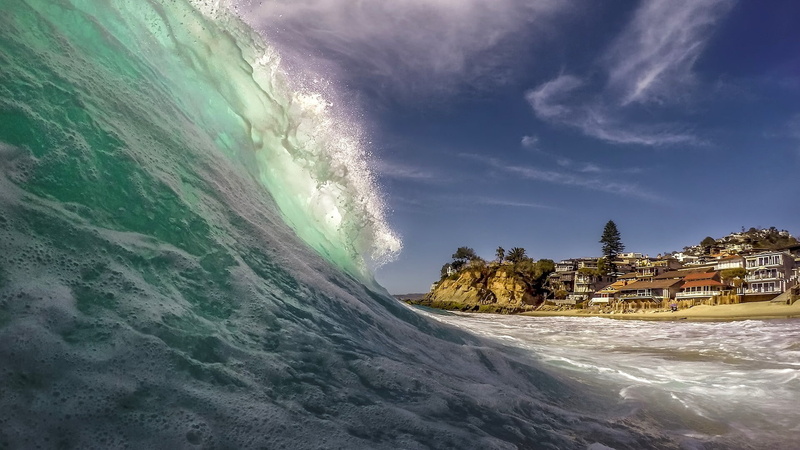 aquatic sport, day, beauty in nature, power in nature, land, wave, water, nature, victoria beach, 1080P, scenics - nature, winter, snow, cloud - sky, surfing