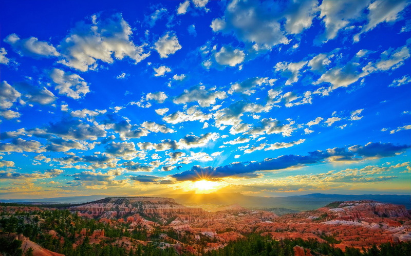 dzhonchevi, white, desktop, cyno, sky, ray, canyon, bryce, 1080P, clouds, sunrise