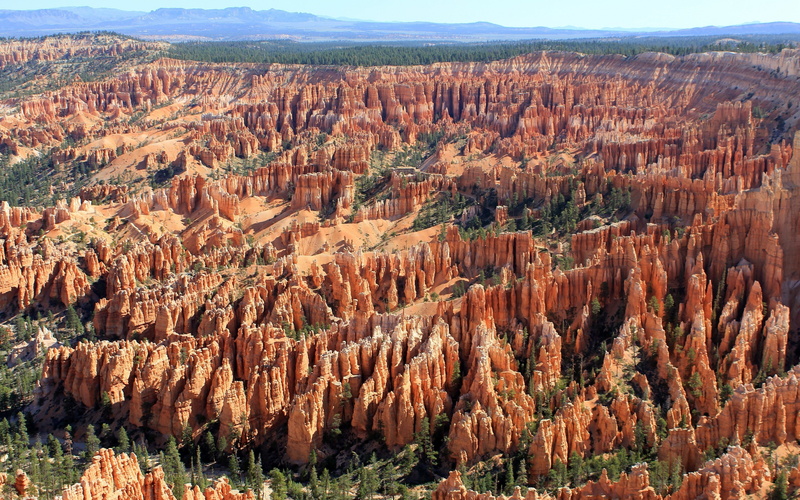 tranquil scene, geology, canyon bryce canyon national park rock formation utah landscape desert, physical geography, beauty in nature, outdoors, rock hoodoo