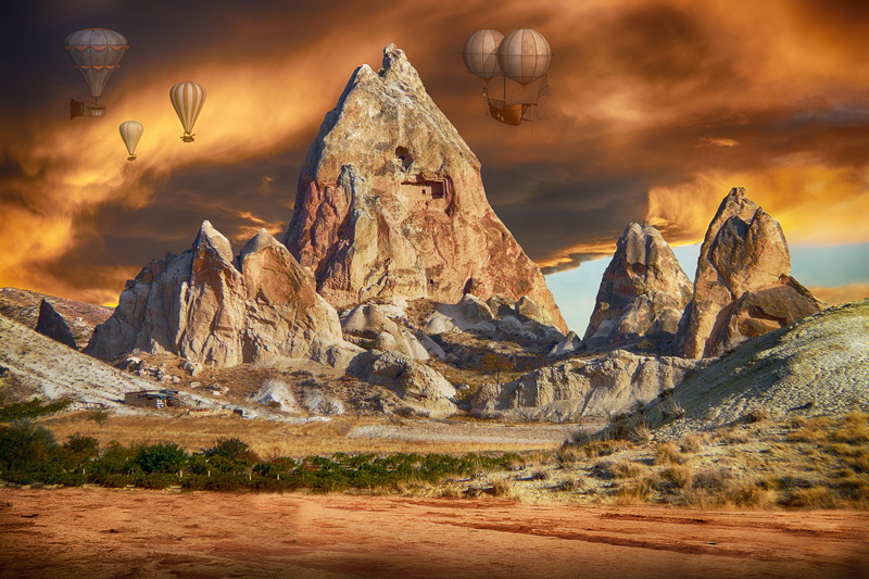 tranquil scene, rock - object, solid, tranquility, adventure, rock, sunset, physical geography, scenic, sky, scenics - nature, rock hoodoo, eroded, environment