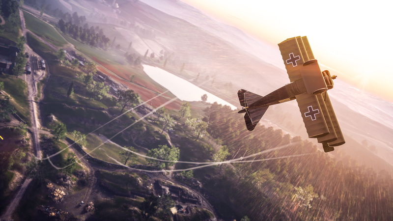 Battlefield 1, 2K, Triplane, Aircraft, Airplane, Battlefield, World War I, Warplane
