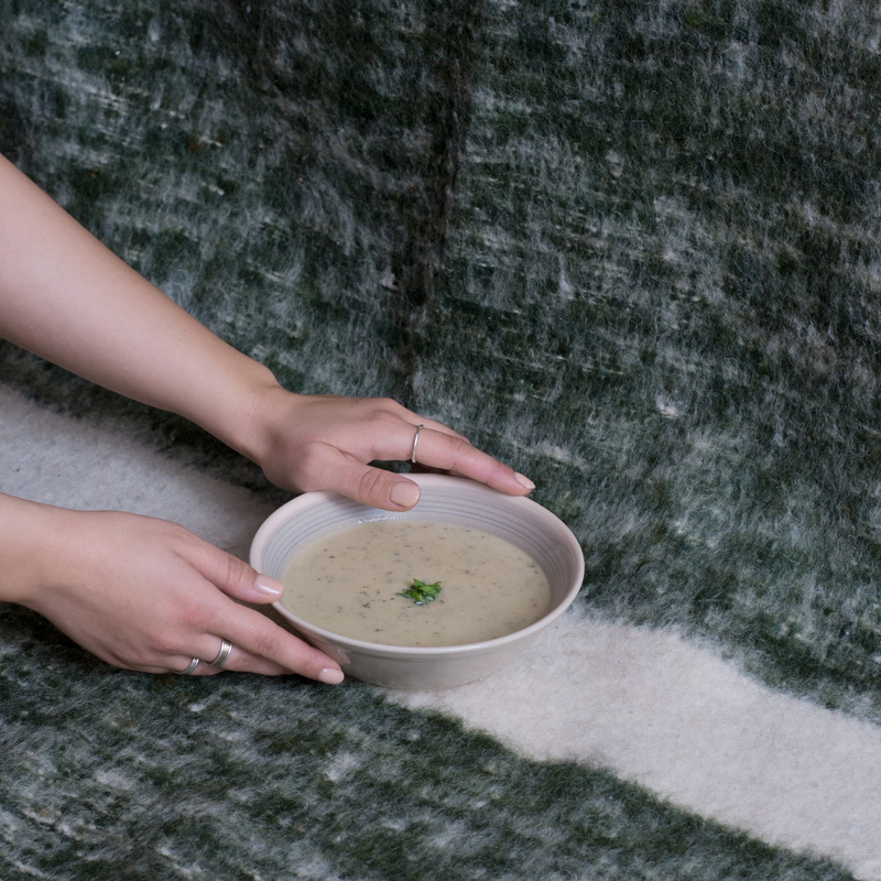women, day, 2K, adult, soup bowl, water, one person, porridge, close-up, vegetable soup, insect, human hand, bowl, high angle view, outdoors, pottery