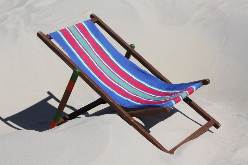 deck chair, no people, day, water, wood - material, beach chair, relax, beach, sun, 4K, ostfriesland, travel, tourism, relaxation, single object, germany