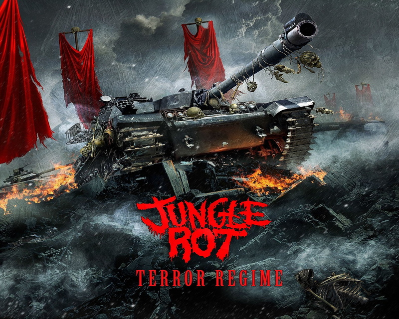 1080P, Tank, red, script, communication, Jungle, Thrash, Metal, Evil, skull, wall - building feature, military, western script, sport, writing, fire - natural phenomenon