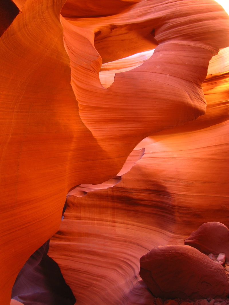 rock formation, solid, light, sandstone, tourism, travel destinations, layered, beauty in nature, climate, arizona, canyon, slot canyon, outdoors, nature