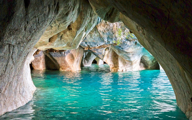 1080P, water, Turquoise, Cathedral, geology, non-urban scene, Chile, sea, scenics - nature, cave, rock, solid, waterfront, Erosion, eroded, lake, idyllic