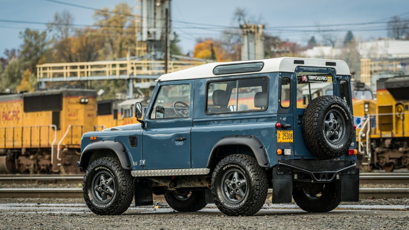 Land Rover Defender, Car, Off-Road, Blue Car, Old Car, 1080P, Land Rover, Land Rover Defender 90