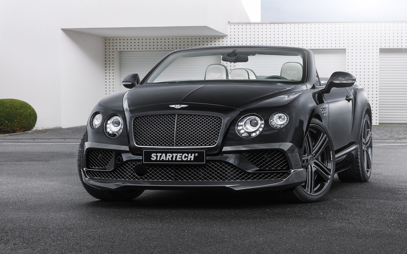 Bentley, 2015, Front, Startech, View, Continental, Car, Black, 2K