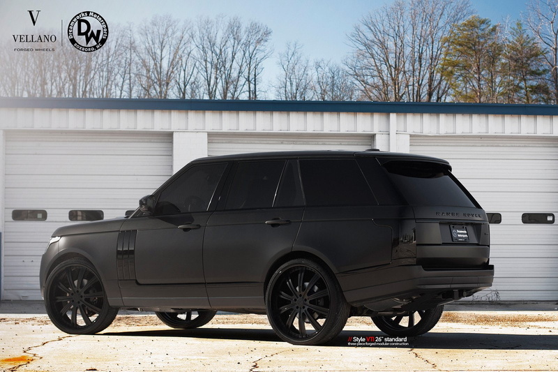 rover, black, range, suv, tuning, hse, wheels, vellano, cars, 720P