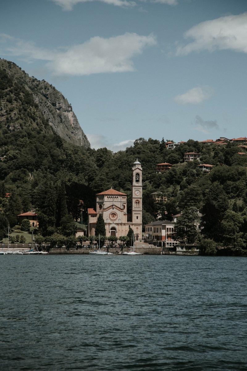 the past, waterfront, lake como, cloud - sky, travel, travelphotography, water, como, trees, day, sky, plant, wanderlust, 5K, outdoors, lake, religion