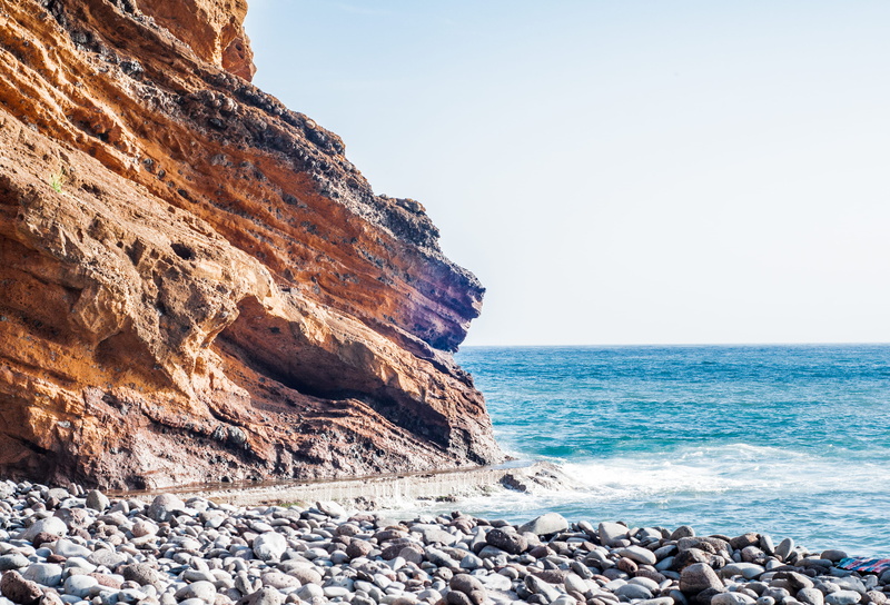 madeiraisland, scenics - nature, nature, rocks, water, sky, outdoors, rocky coastline, tranquil scene, funchal, rock formation, promontory, beach, nikon