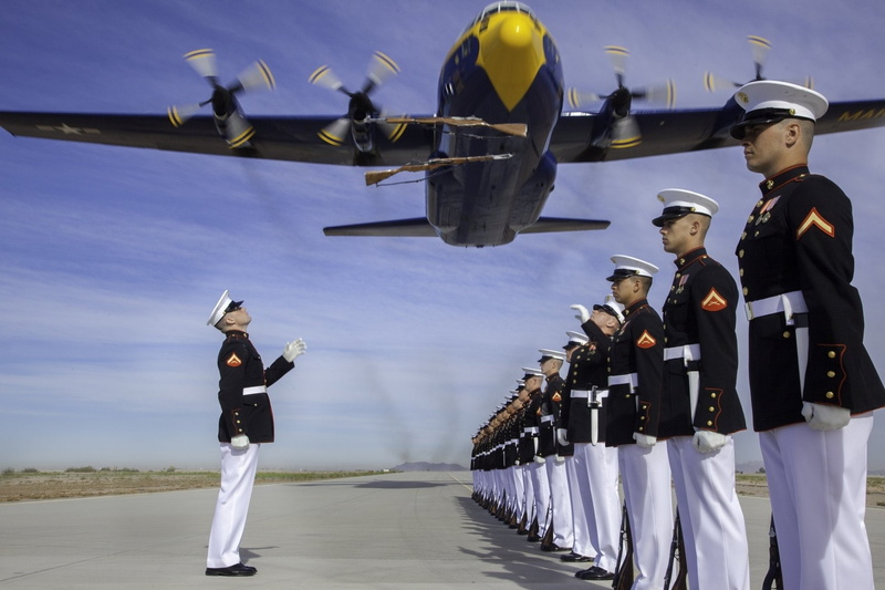 clothing, nature, fighter plane, sky, in a row, government, motion, airplane, group of people, Blue Angels, air vehicle, real people, Marine, Military
