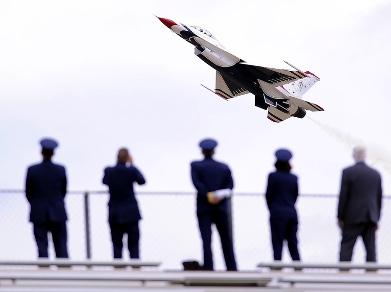 transportation, men, jet, mode of transportation, standing, outdoors, cooperation, occupation, air vehicle, aviation, aerobatic, airplane, air show, motion