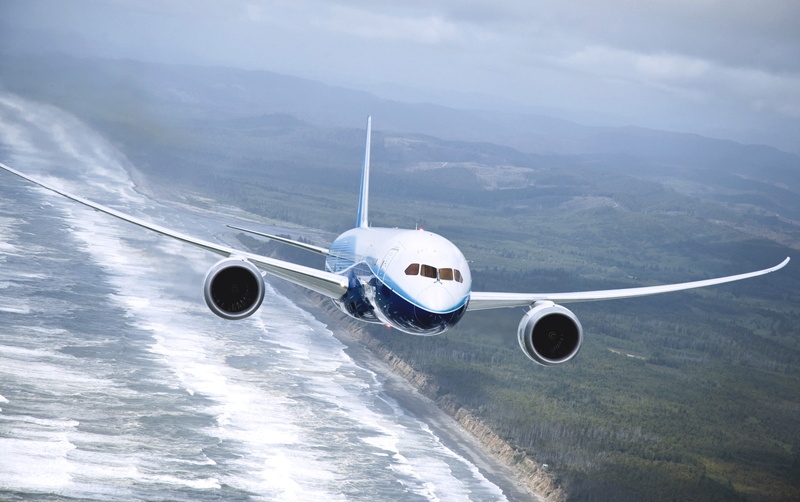transportation, mid-air, sky, day, nature, travel, Flies, mode of transportation, airplane, landscape, In The Air, Boeing, outdoors, jet engine, motion