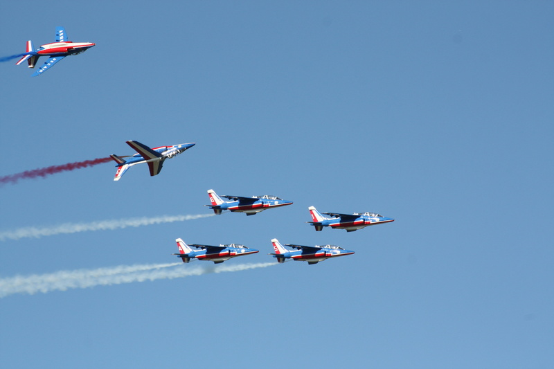 alphajet, military, aerobatics, aerospace industry, blue, nature, flying, air Vehicle, plane, on the move, mid-air, air Force, transportation, vapor trail