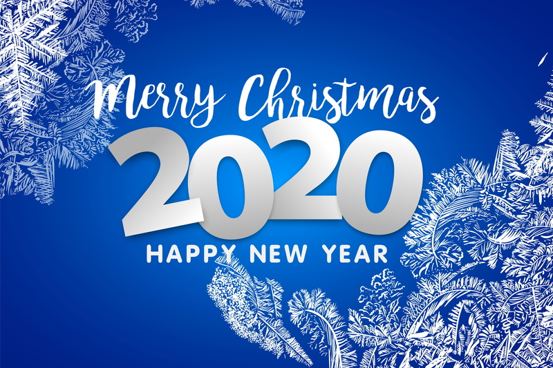 New year, Christmas, 5K, patterns, 2020, background