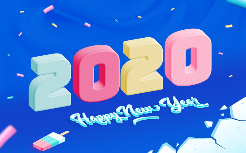 Happy New Year, 2K, Holiday, New Year 2020, New Year