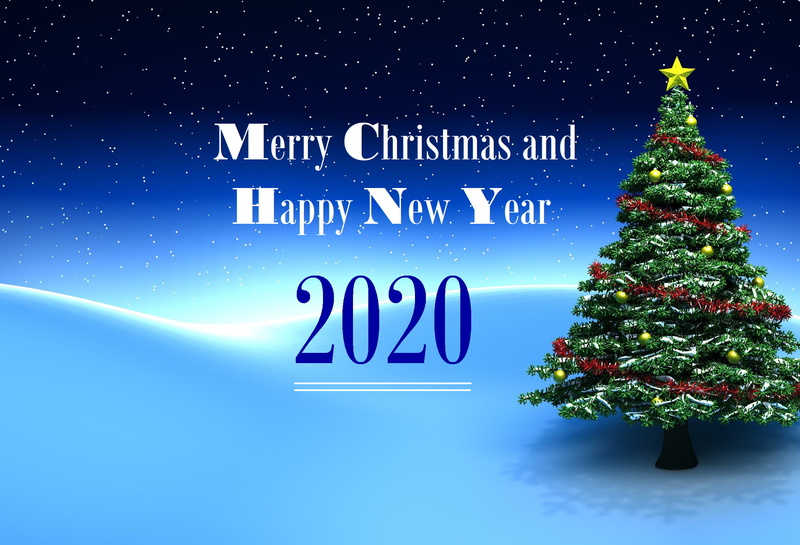 New Year 2020, Christmas Tree, 1080P, Holiday, Happy New Year, Merry Christmas