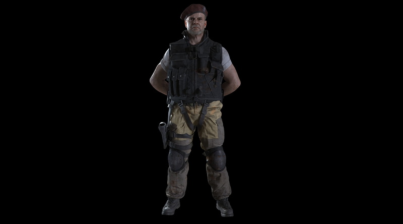 Resident evil, Soldiers, Vest, Clothing, Pants, Resident Evil 3, 2K, Resident Evil 3 Nemesis, Resident Evil 3 (2020), Man, Mikhail, Michael