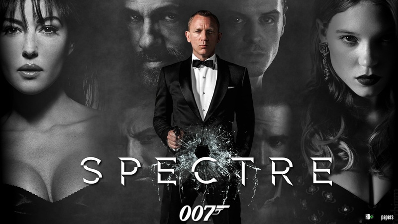 bond, males, james, people, portrait, men, two people, headshot, standing, adult, text, women, digital composite, studio shot, movies, couple - relationship