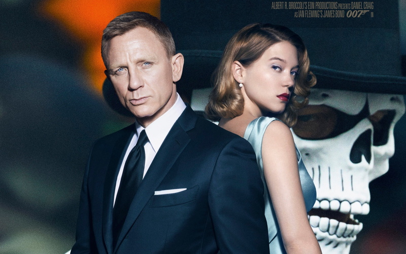 waist up, young men, looking at camera, formalwear, portrait, spectre, two people, businessman, indoors, james, movies, males, front view, bond