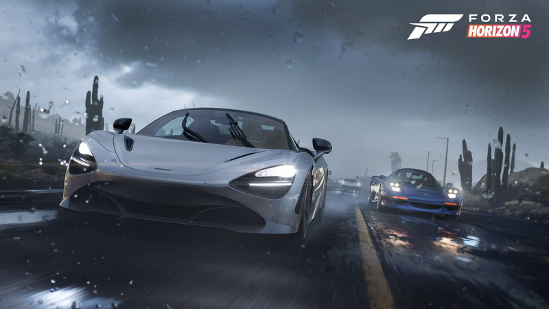 supercars, Forza Horizon 5, Mexico, rain, 4K
